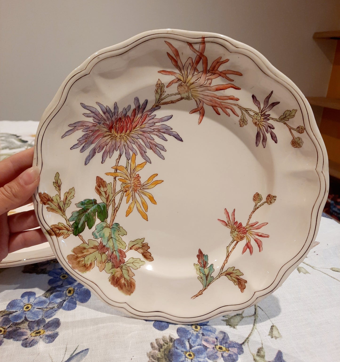 Lot de 4 assiettes plates en Terre de Fer