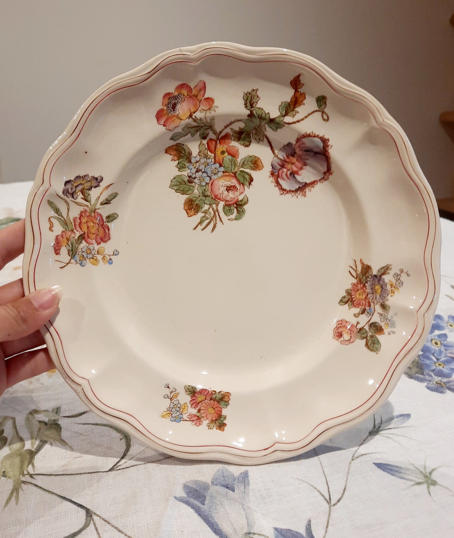 6 assiettes plates Longchamp