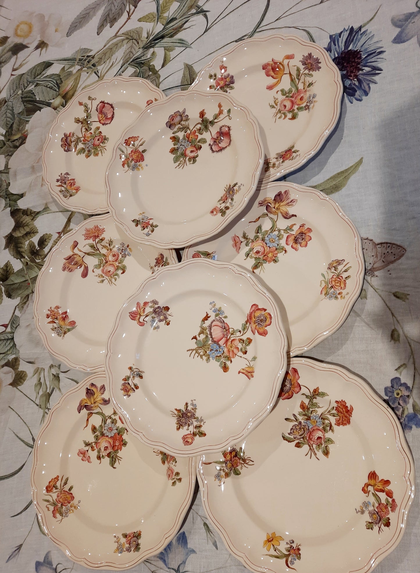 8 assiettes plates Longchamp