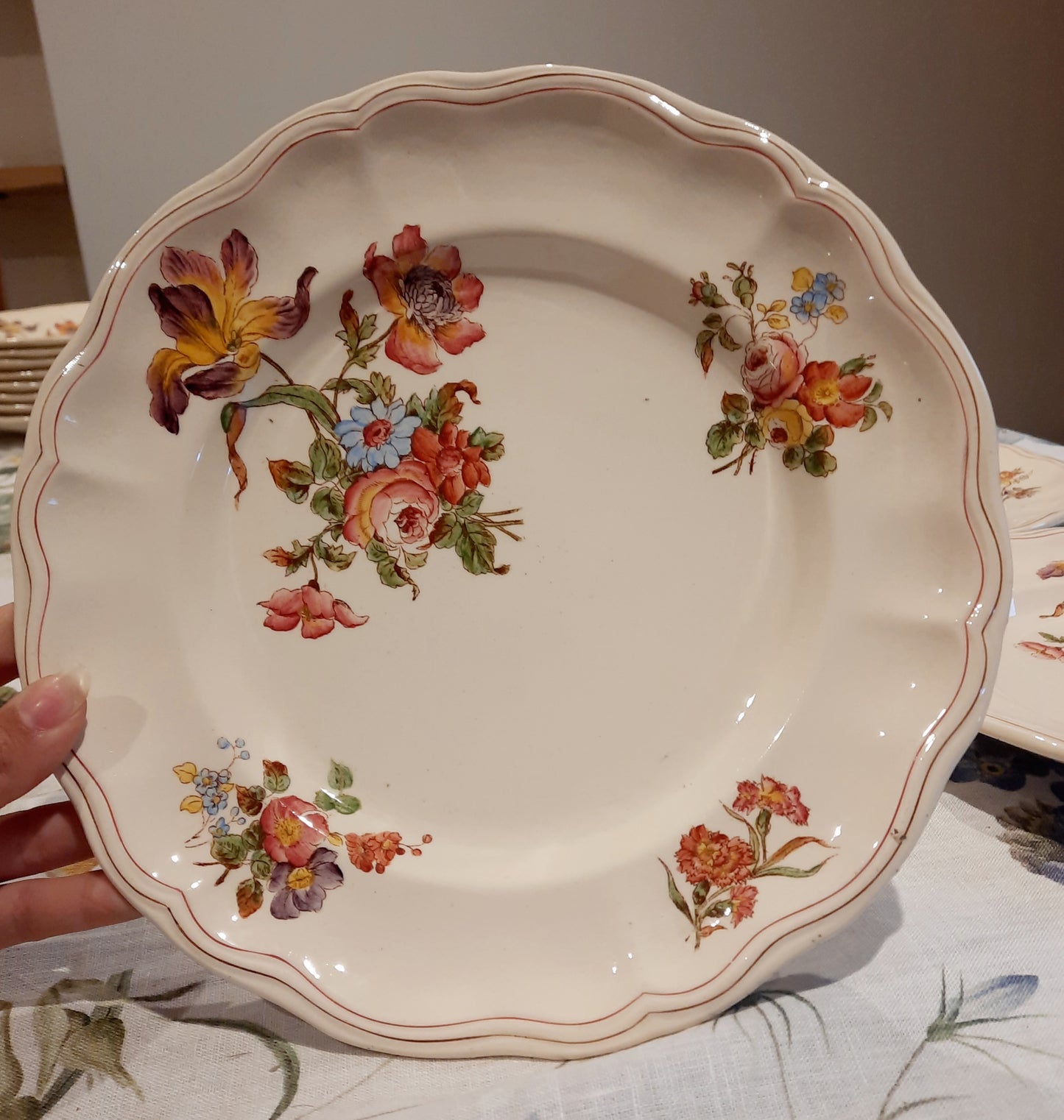 Lot de 4 assiettes plates Longchamp