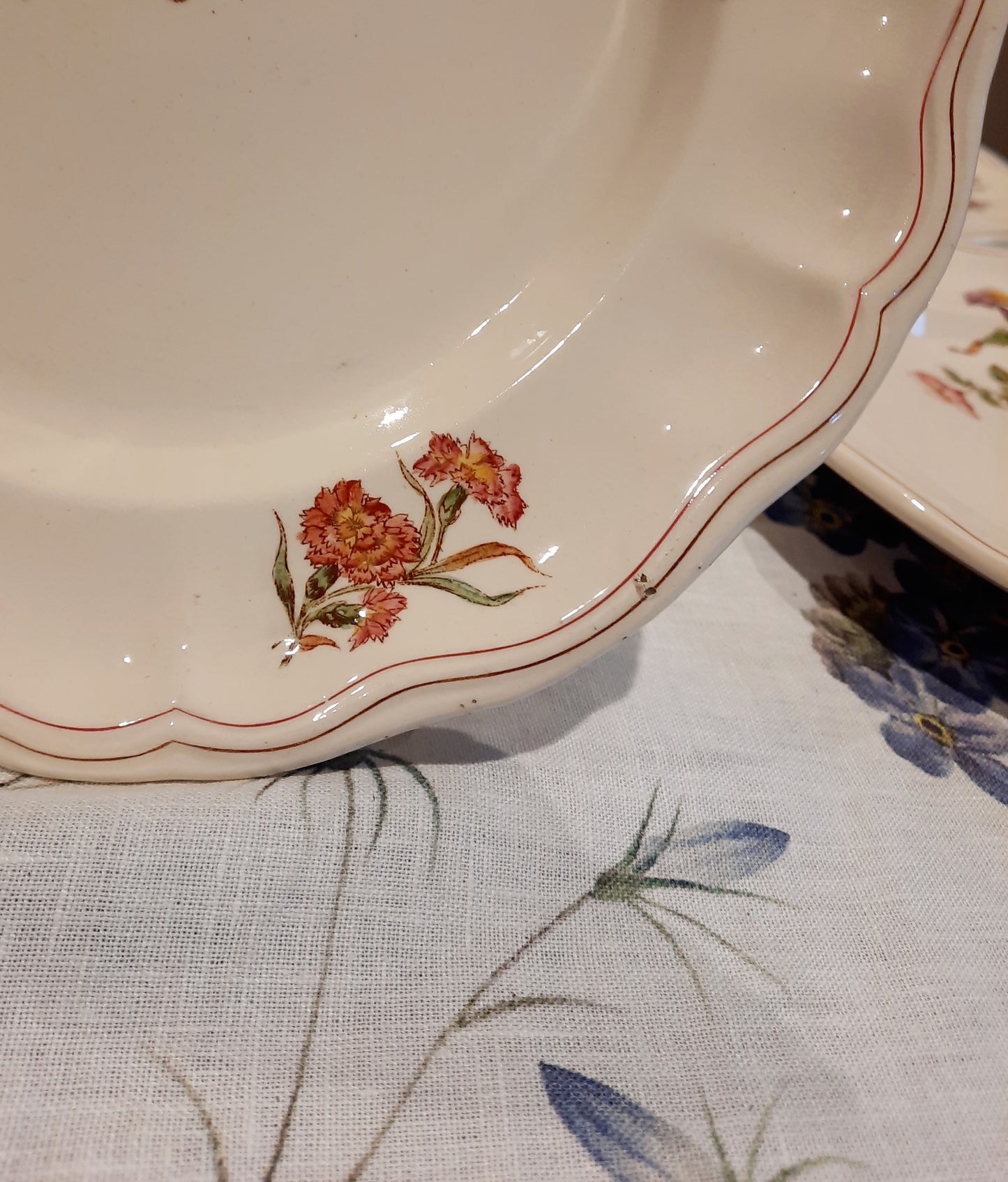 Lot de 4 assiettes plates Longchamp