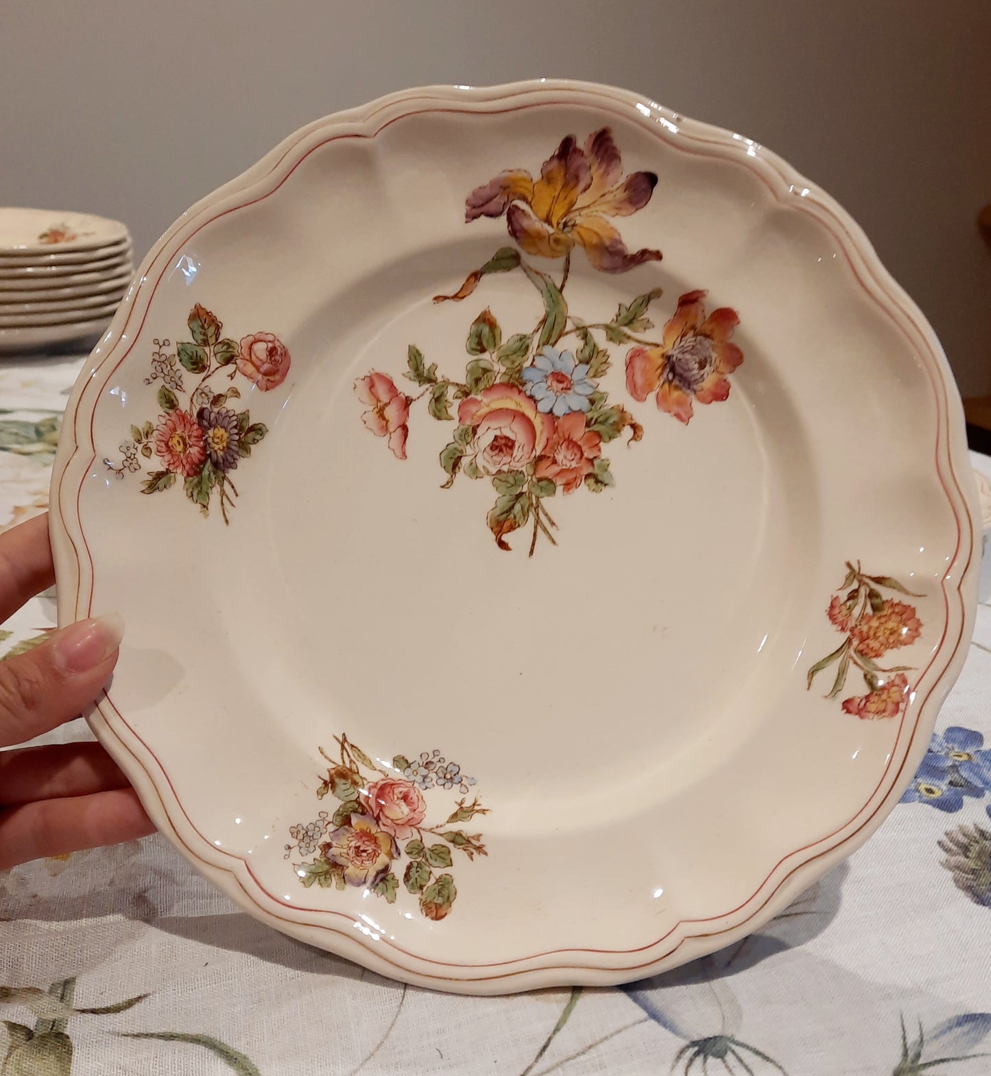 Lot de 4 assiettes plates Longchamp