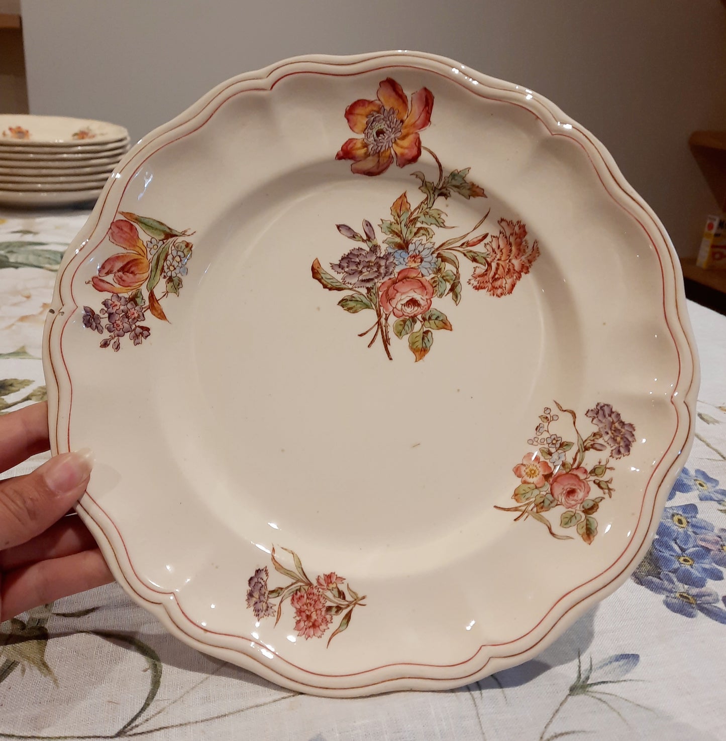 Lot de 4 assiettes plates Longchamp