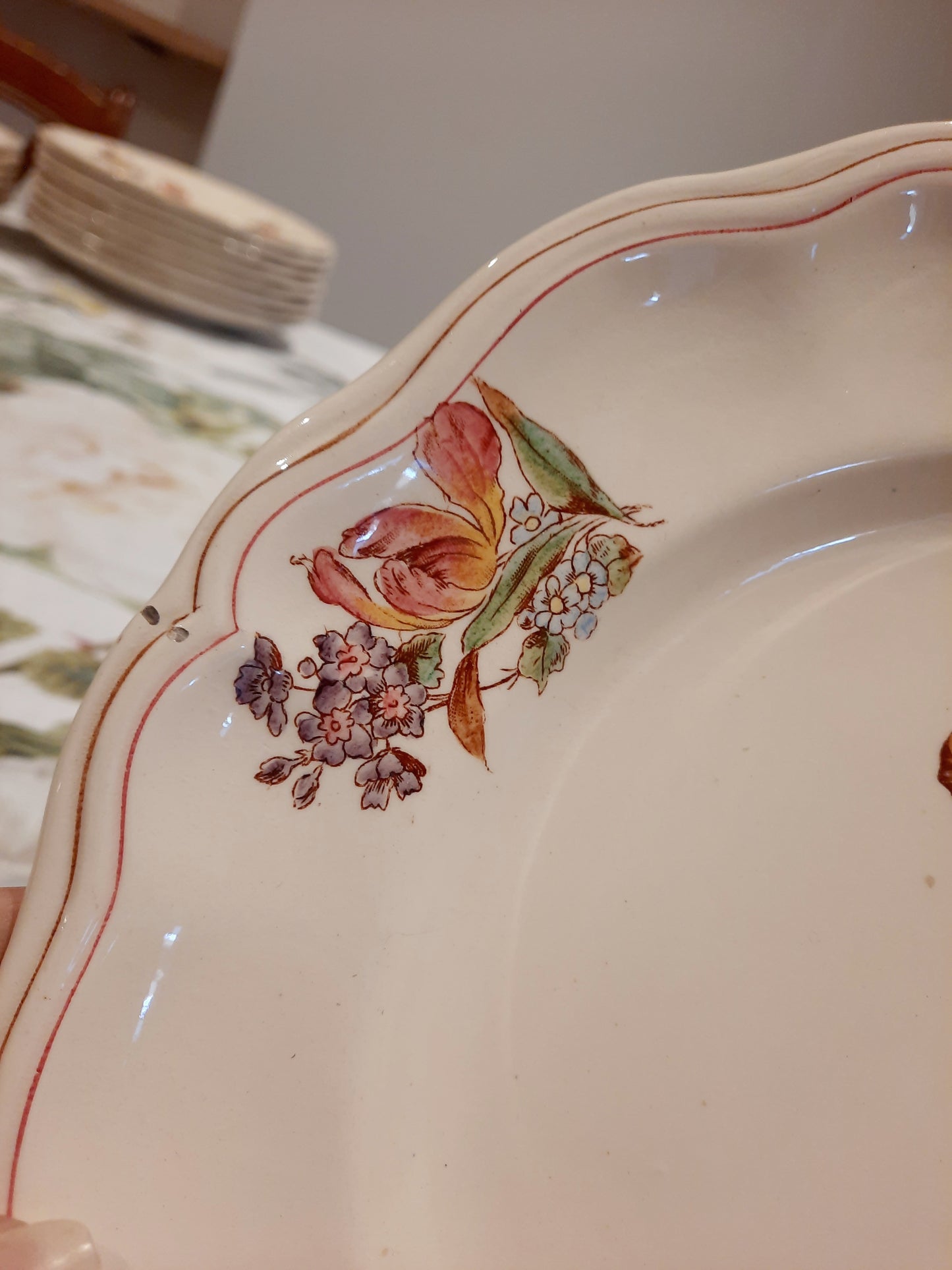 Lot de 4 assiettes plates Longchamp