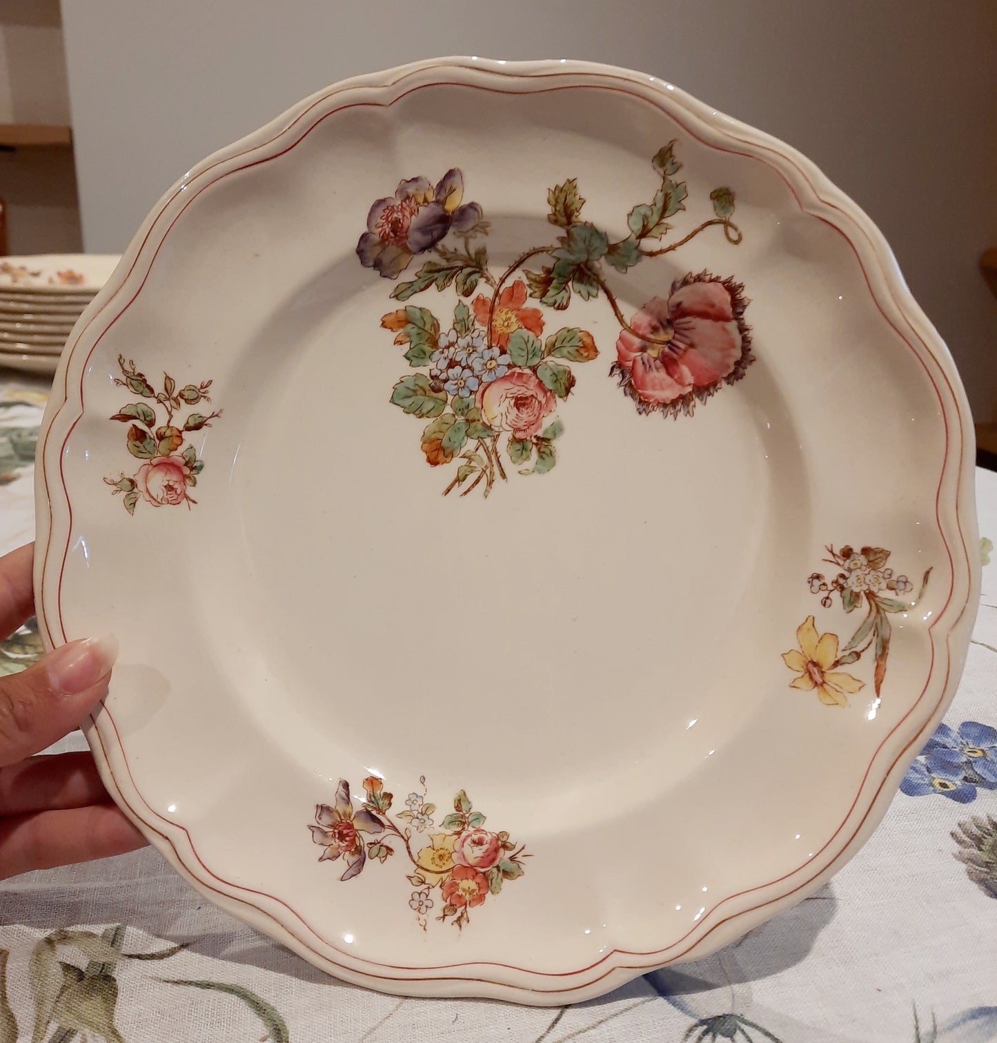 Lot de 4 assiettes plates Longchamp