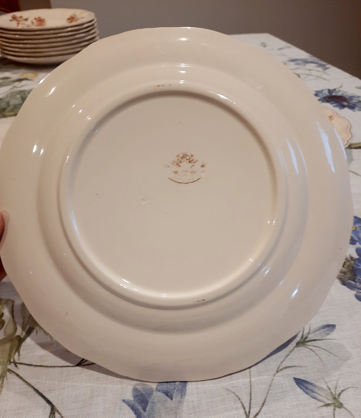 Lot de 3 assiettes plates Longchamp