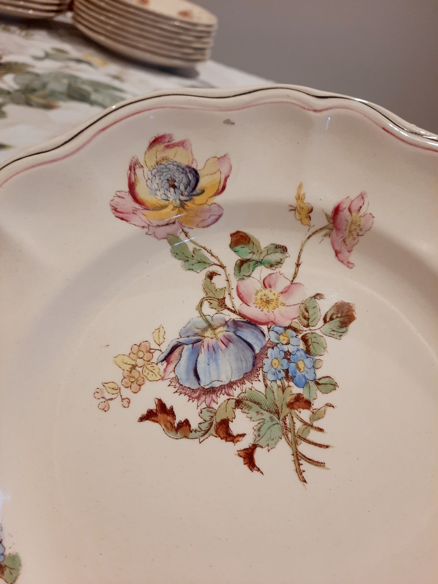Lot de 3 assiettes plates Longchamp