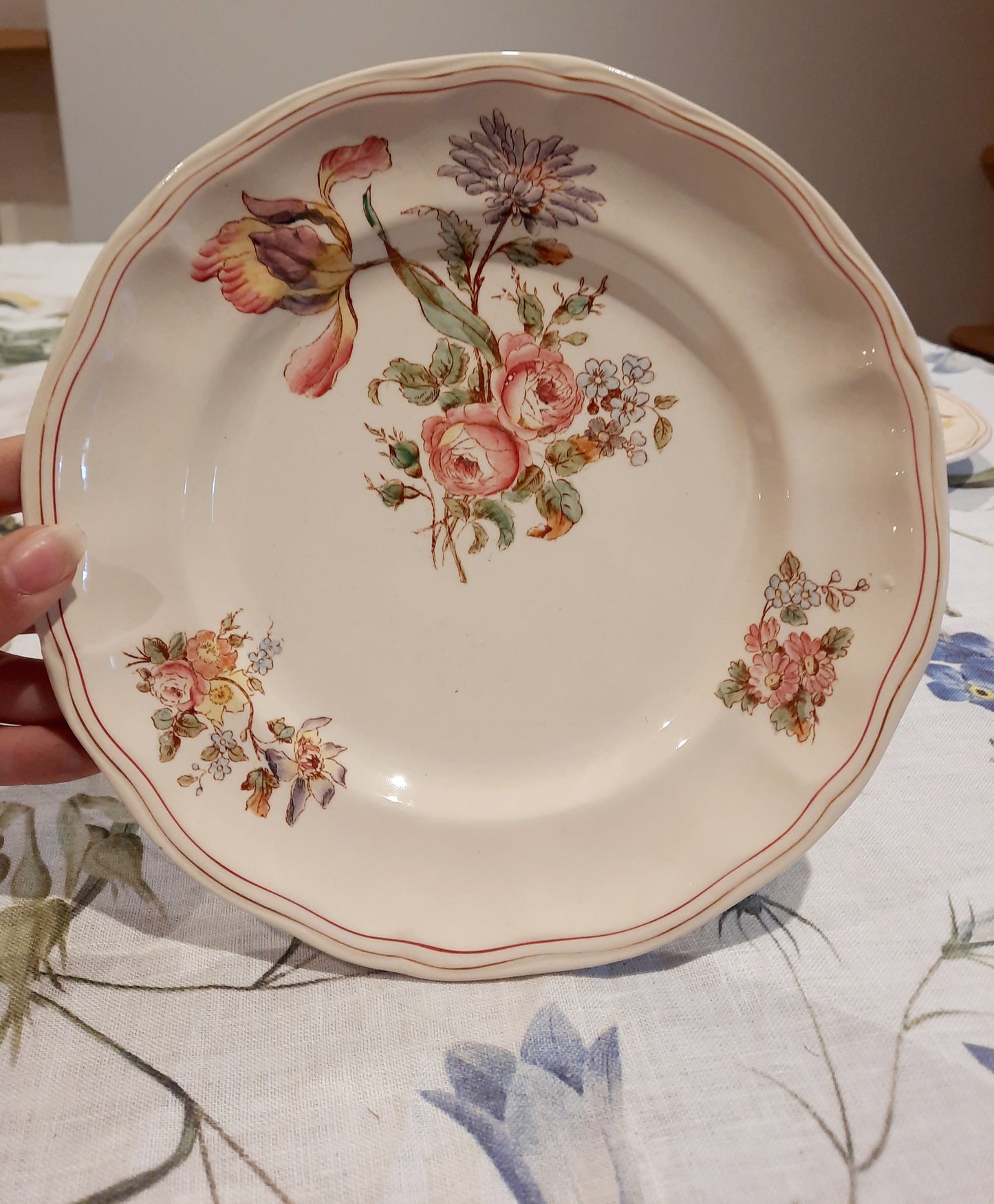 6 assiettes à dessert terre de fer