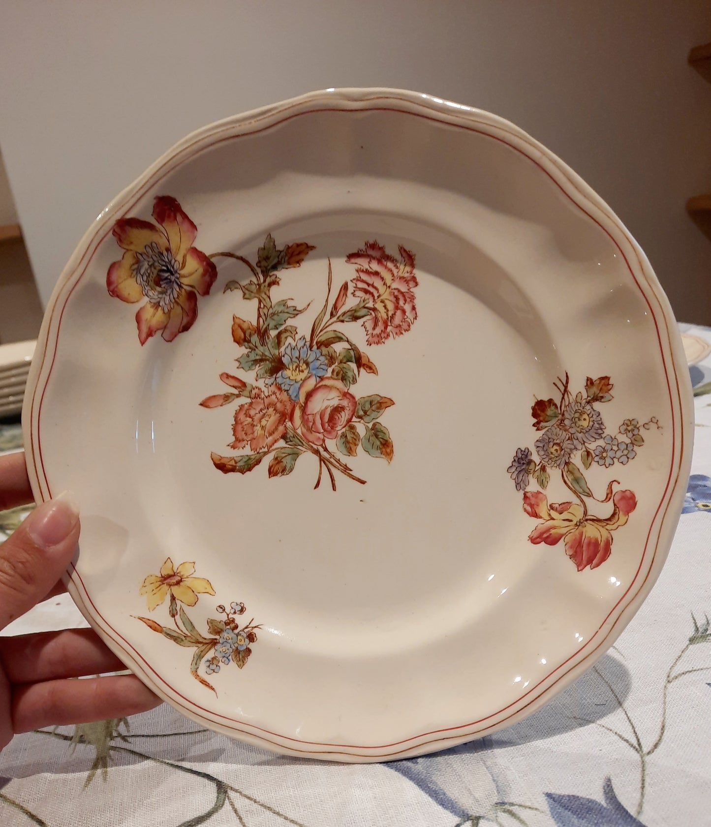 Lot de 8 assiettes à dessert Longchamp