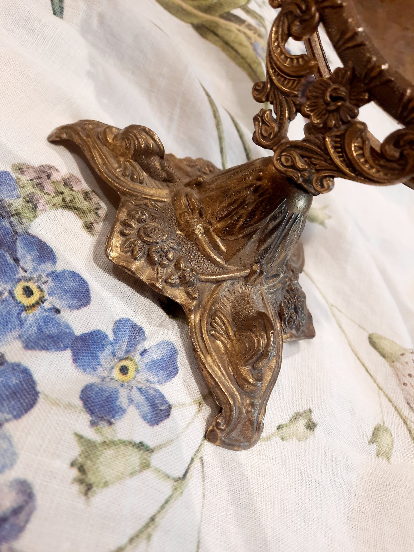 Superbe miroir psyché ancien en laiton – Élégance intemporelle