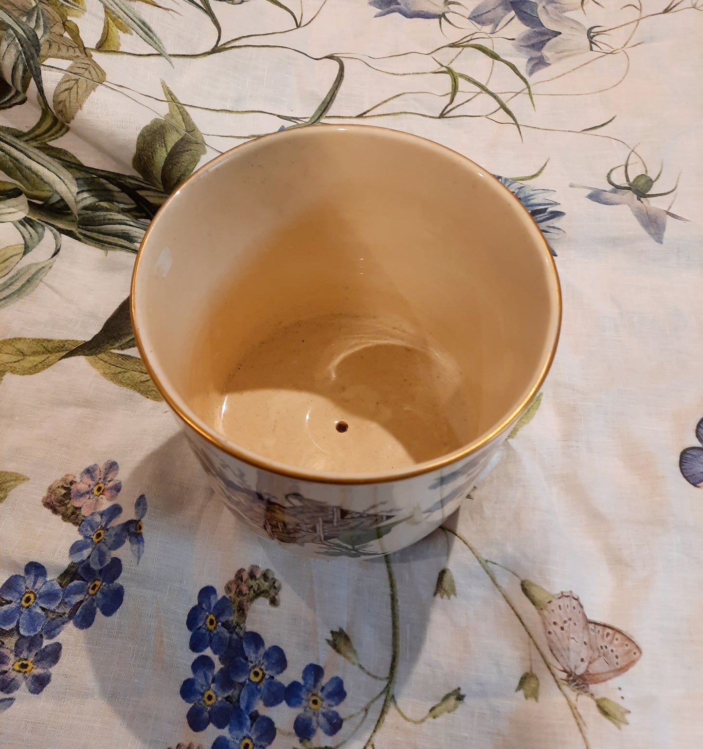 Rare cache-pot ancien Sarreguemines