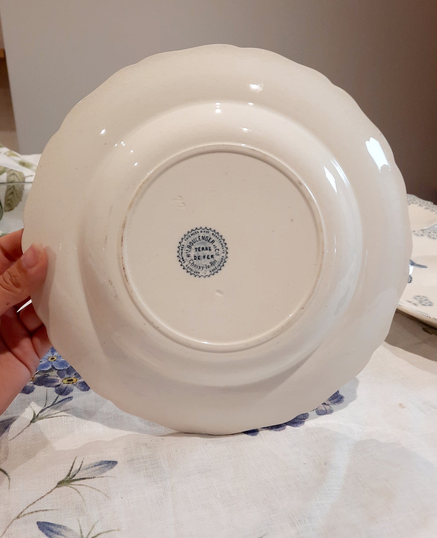 Lot de 6 assiettes à soupe – H. Boulanger