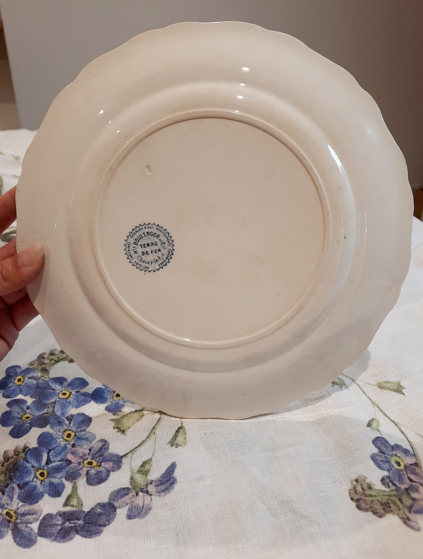 Lot de 6 assiettes plates – H. Boulanger Terre de Fer