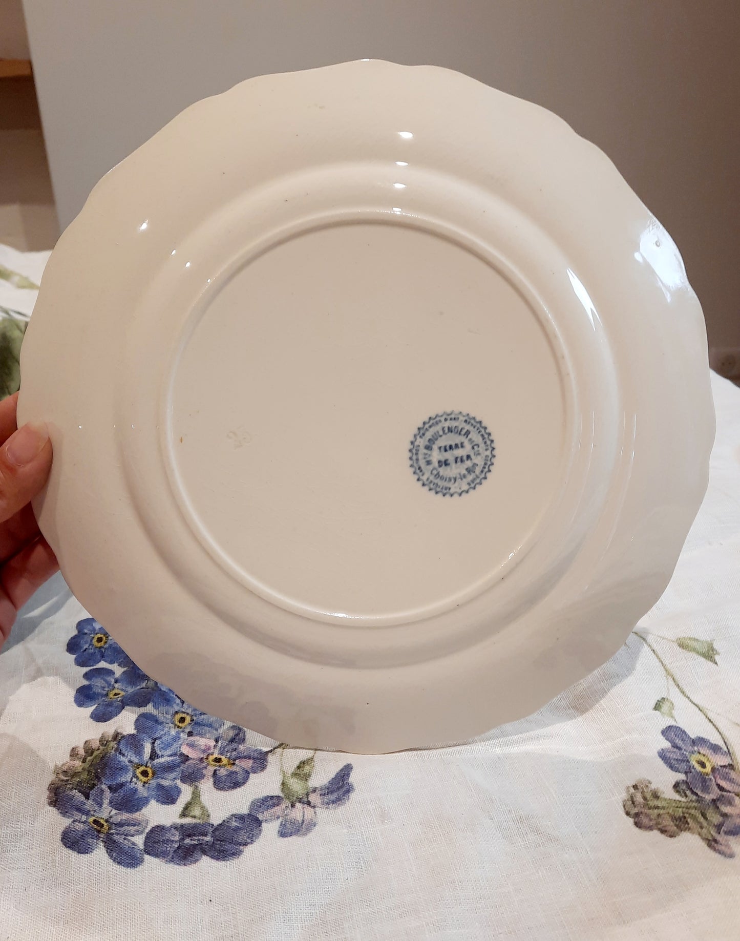 Lot de 6 assiettes plates – H. Boulanger Terre de Fer