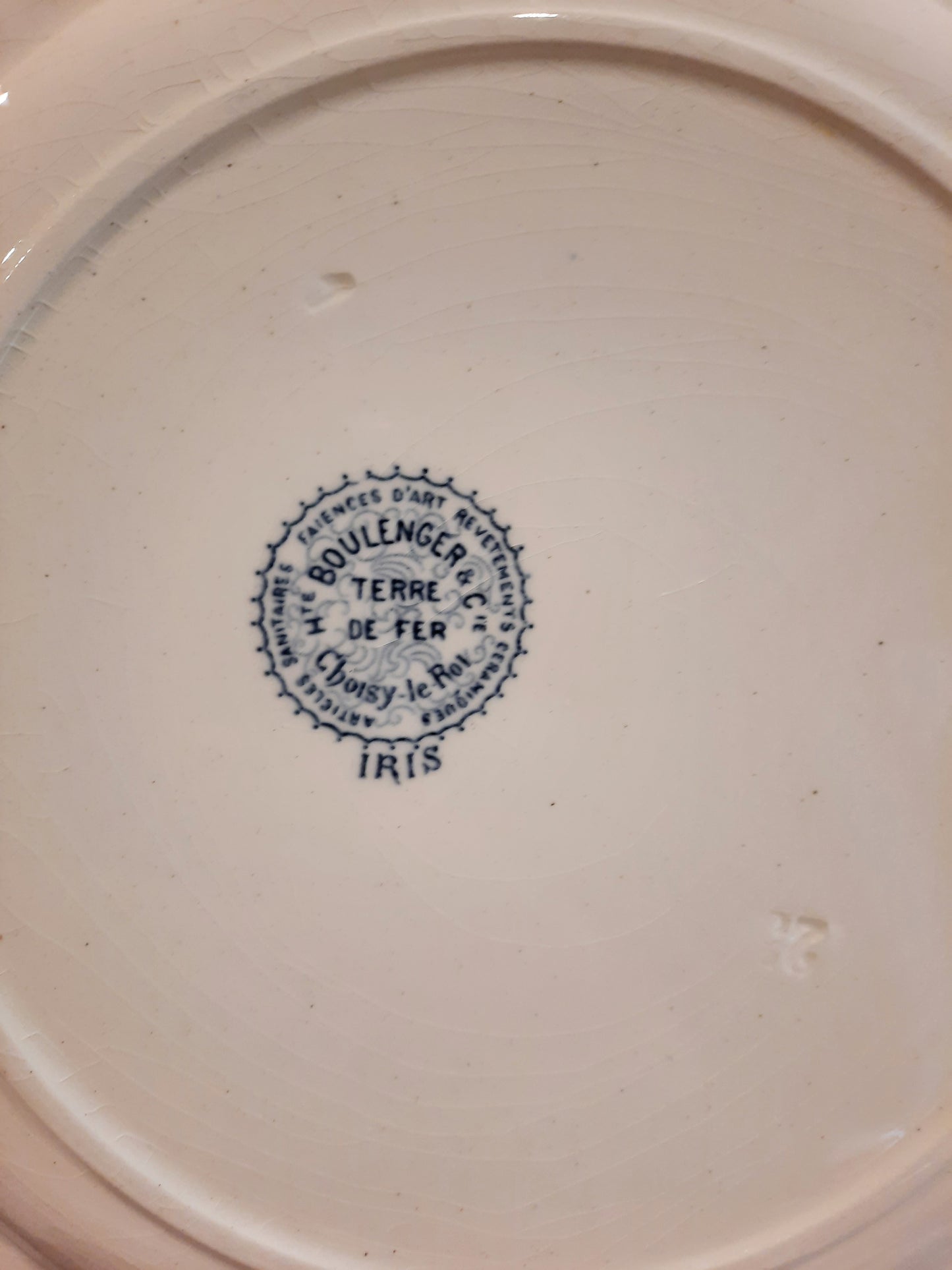 Lot de 6 assiettes plates – H. Boulanger Terre de Fer