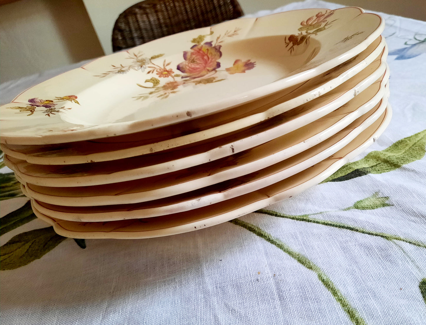Lot de 6 assiettes creuses Longchamp