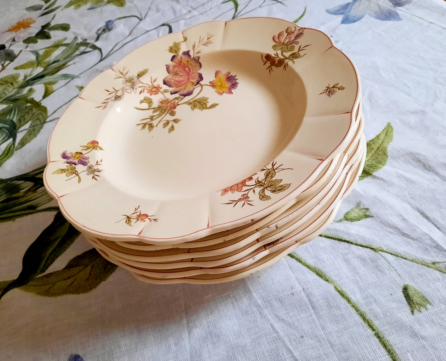 Lot de 6 assiettes creuses Longchamp