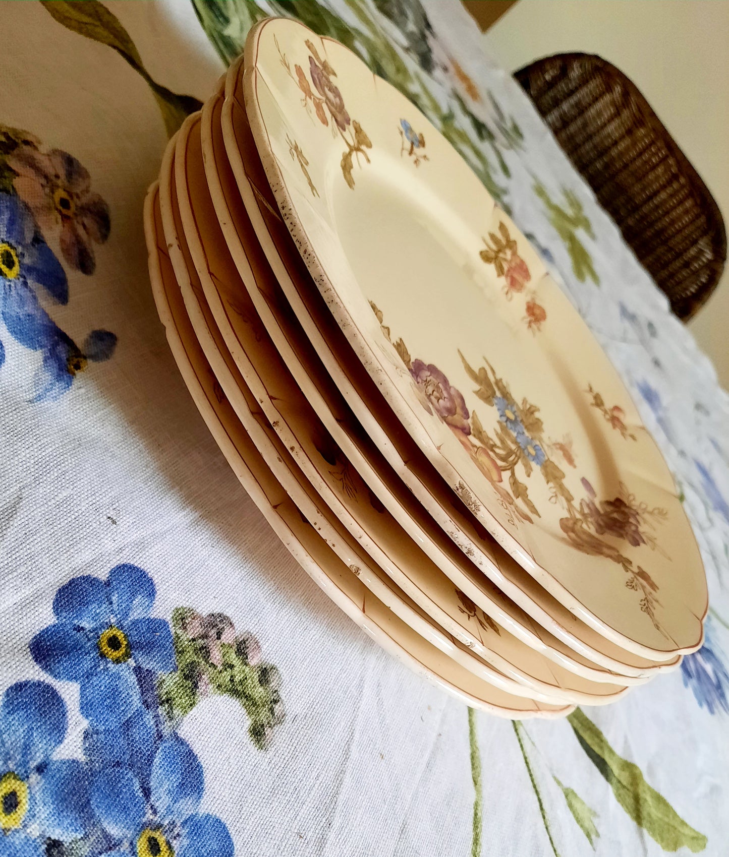 Lot de 6 assiettes à dessert Longchamp (2)
