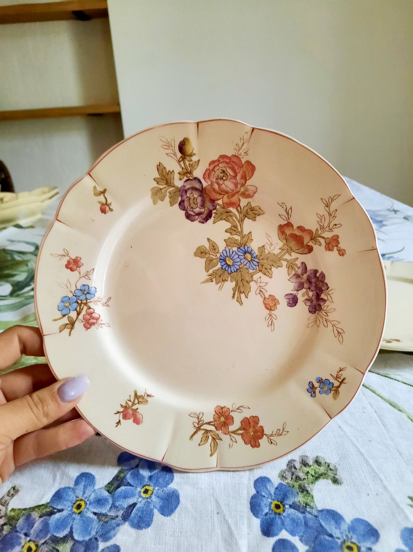 Lot de 4 assiettes à dessert Longchamp