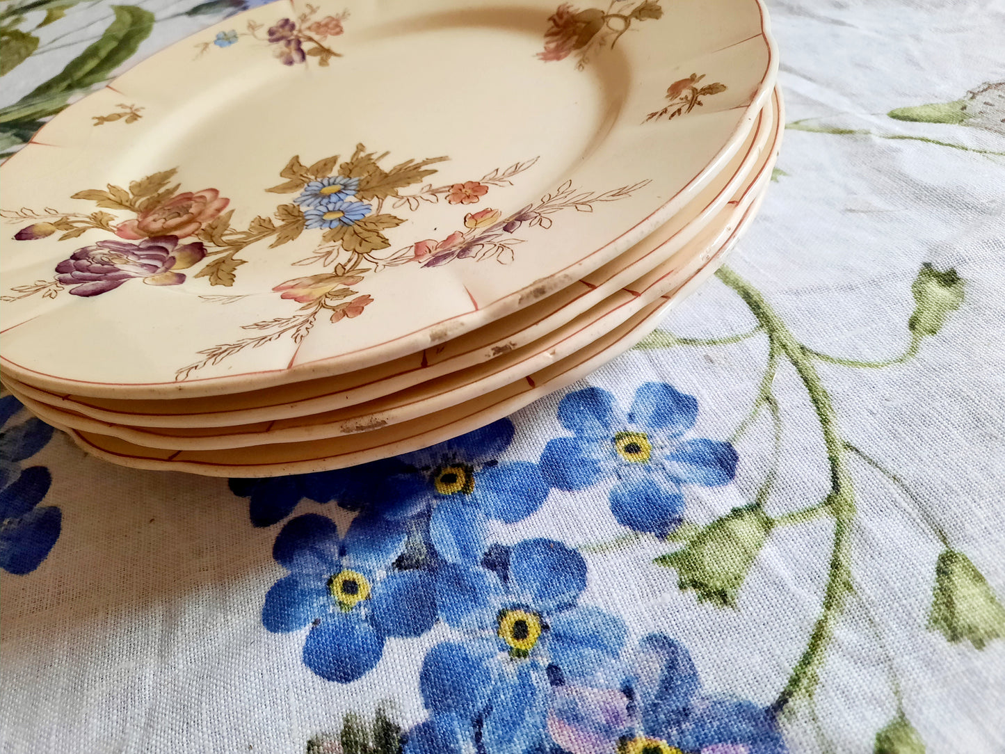 Lot de 4 assiettes à dessert Longchamp