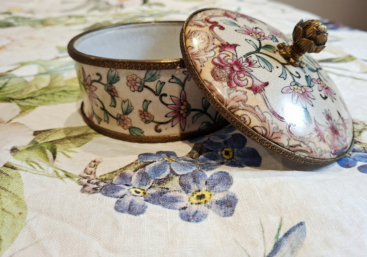 Boîte de Rangement en Porcelaine