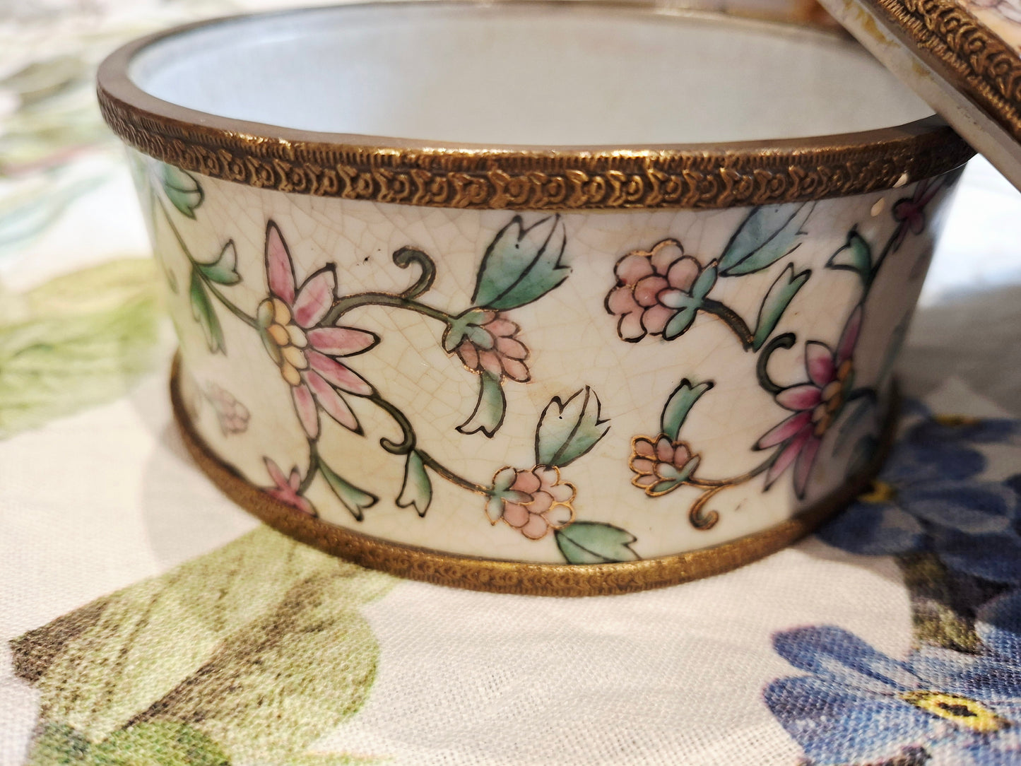 Boîte de Rangement en Porcelaine
