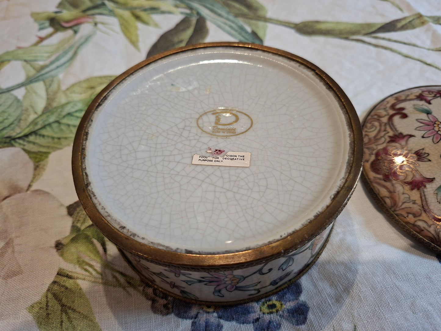 Boîte de Rangement en Porcelaine