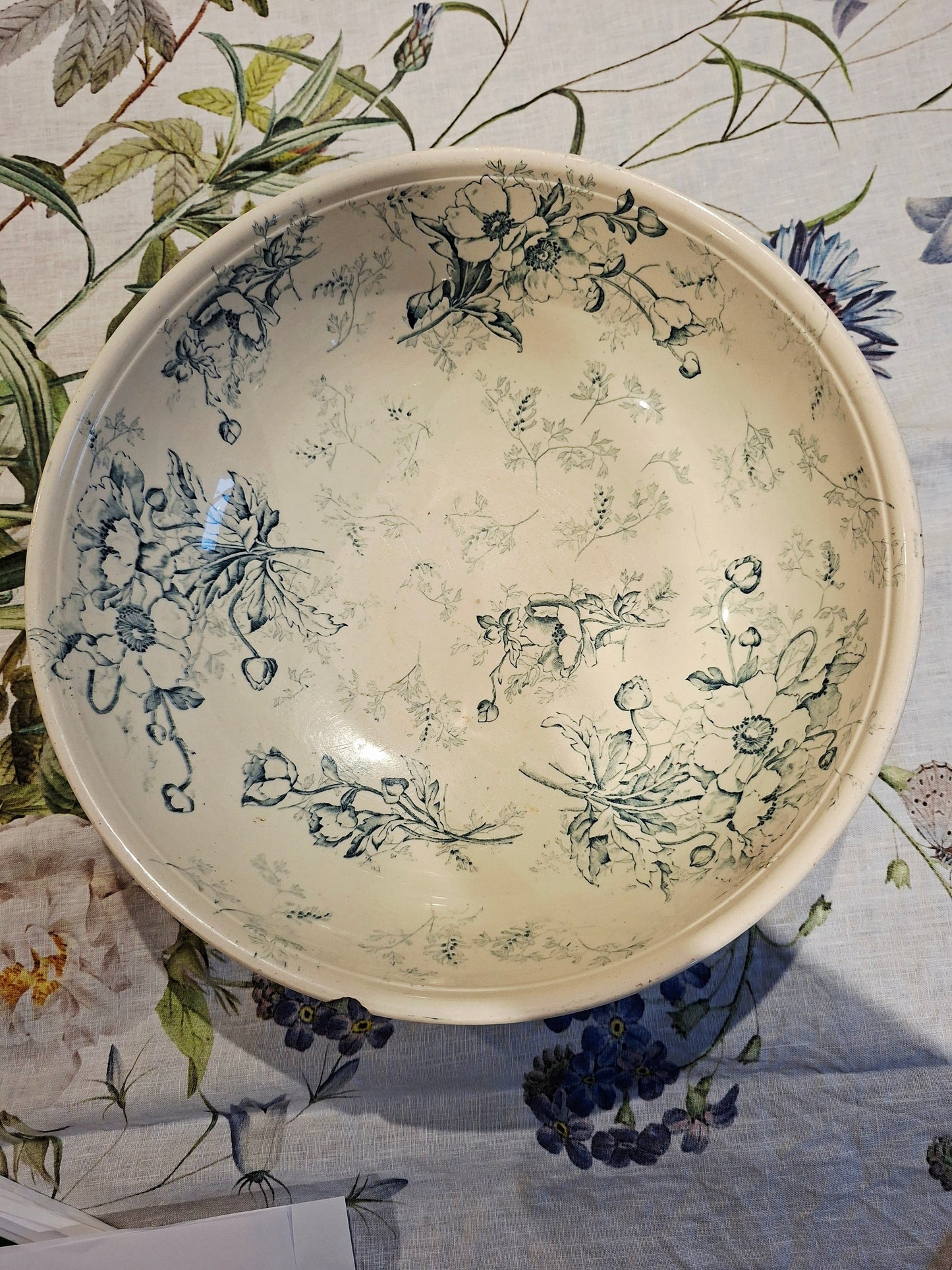 Grand saladier ancien Luneville K&G
