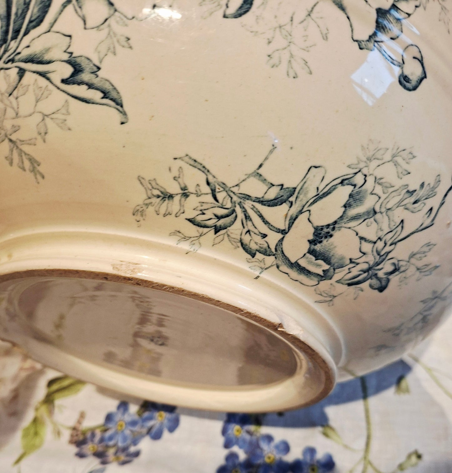 Grand saladier ancien Luneville K&G