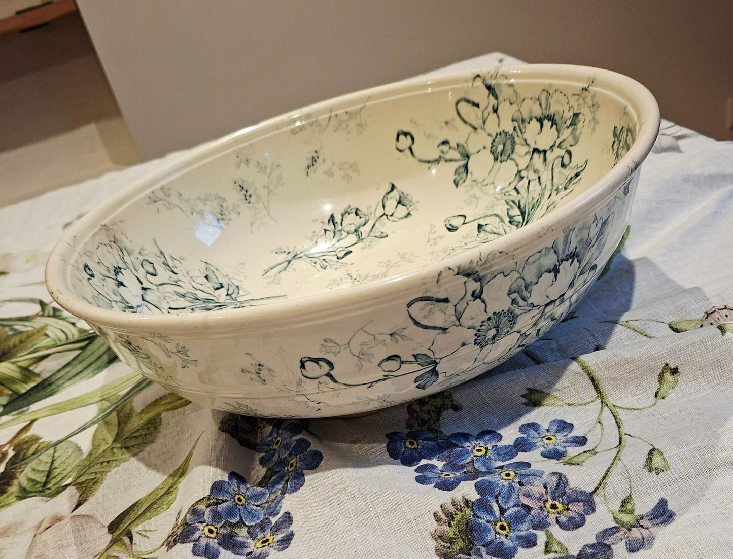 Grand saladier ancien Luneville K&G