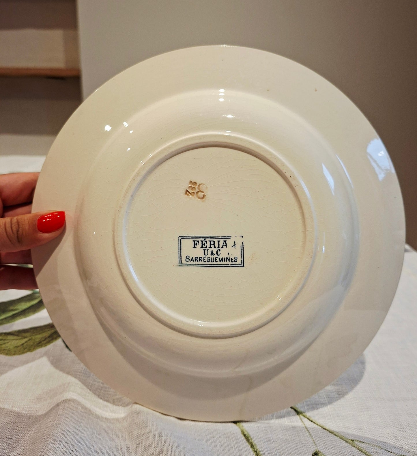 Lot de 6 assiettes creuses "Féria" U&C Sarreguemines