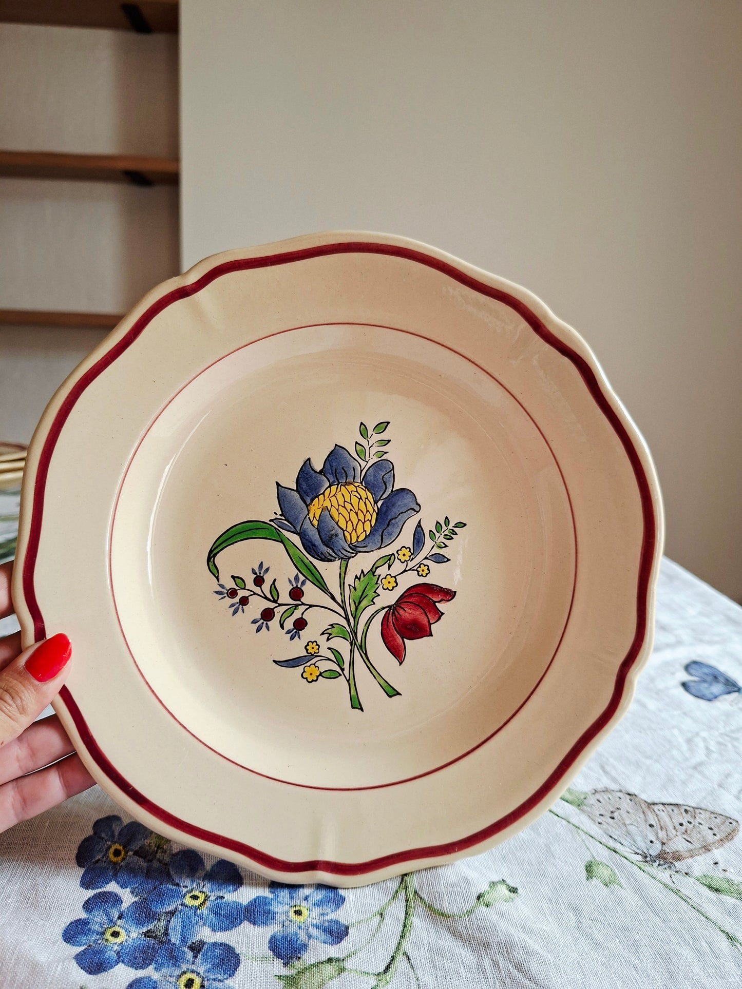 Lot de 6 assiettes plates (1) Gien
