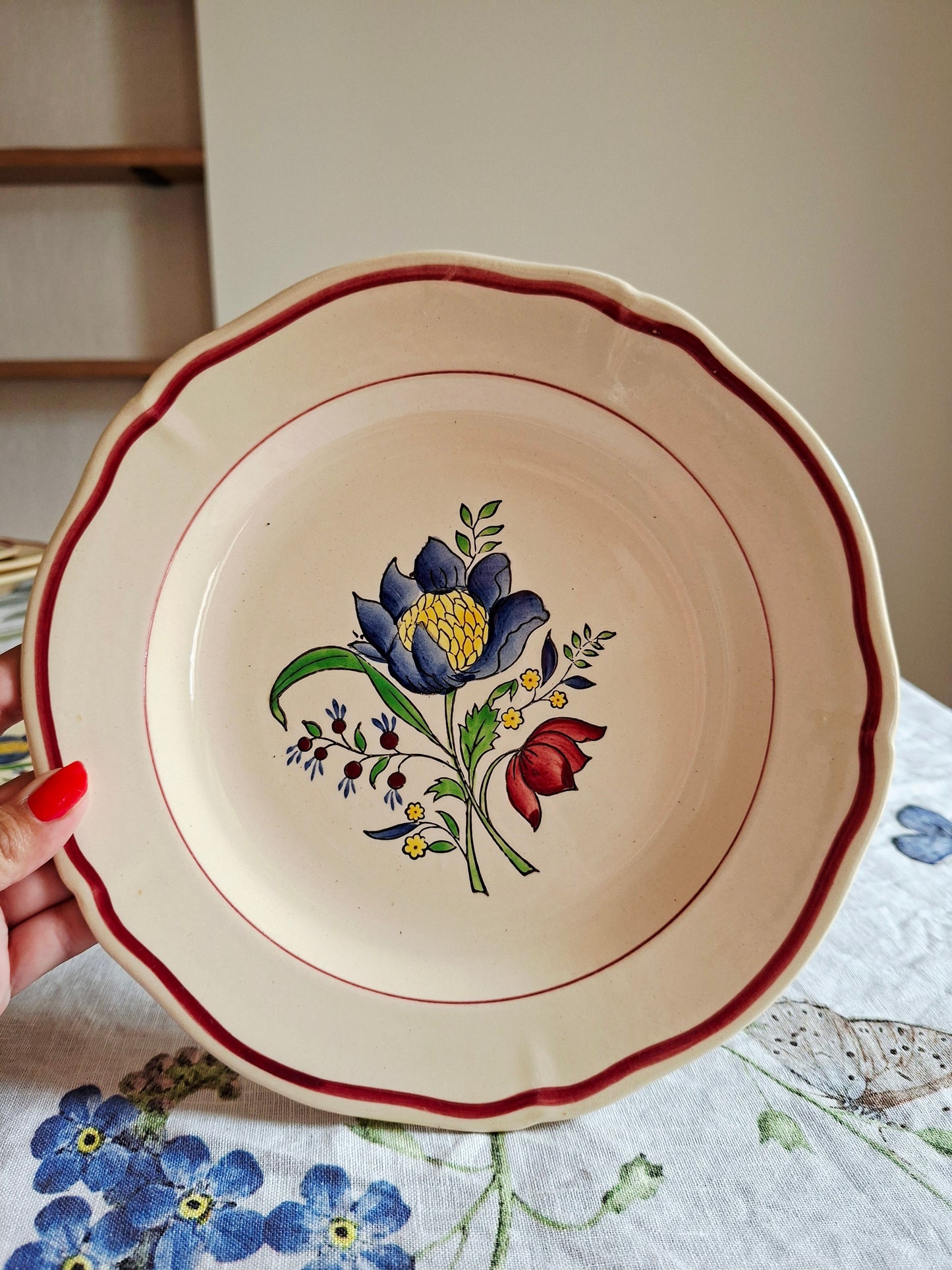 Lot de 6 assiettes plates (1) Gien