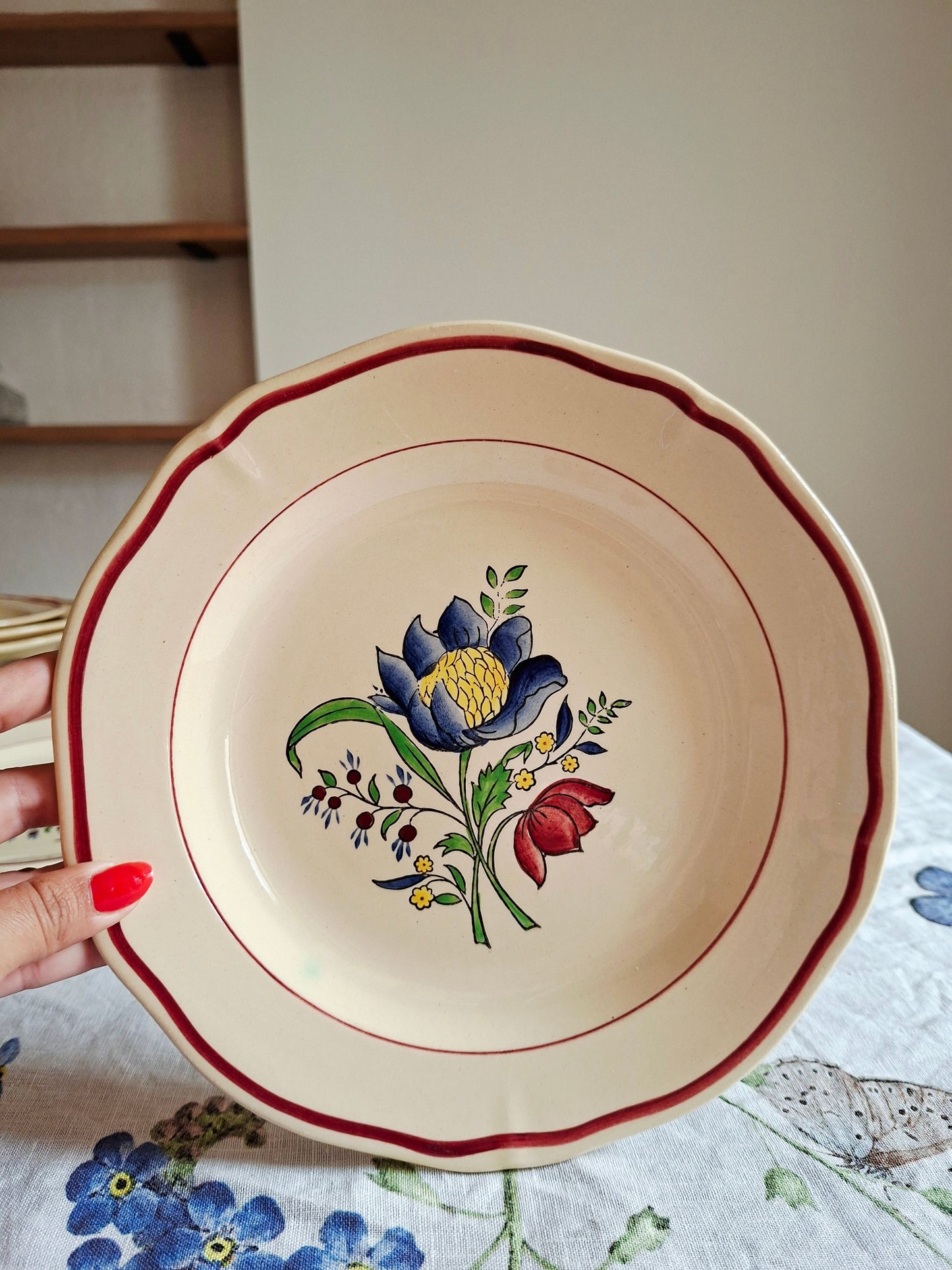 Lot de 6 assiettes plates (1) Gien