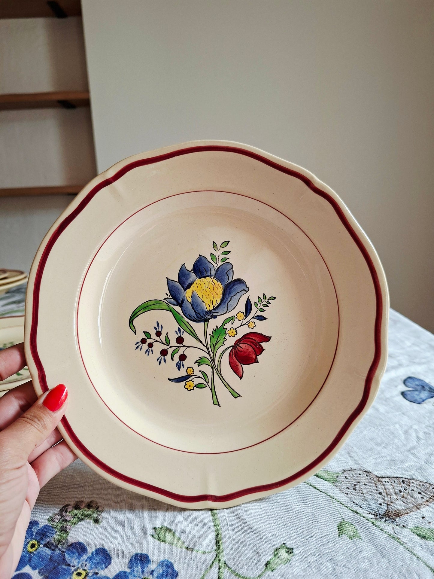 Lot de 6 assiettes plates (1) Gien
