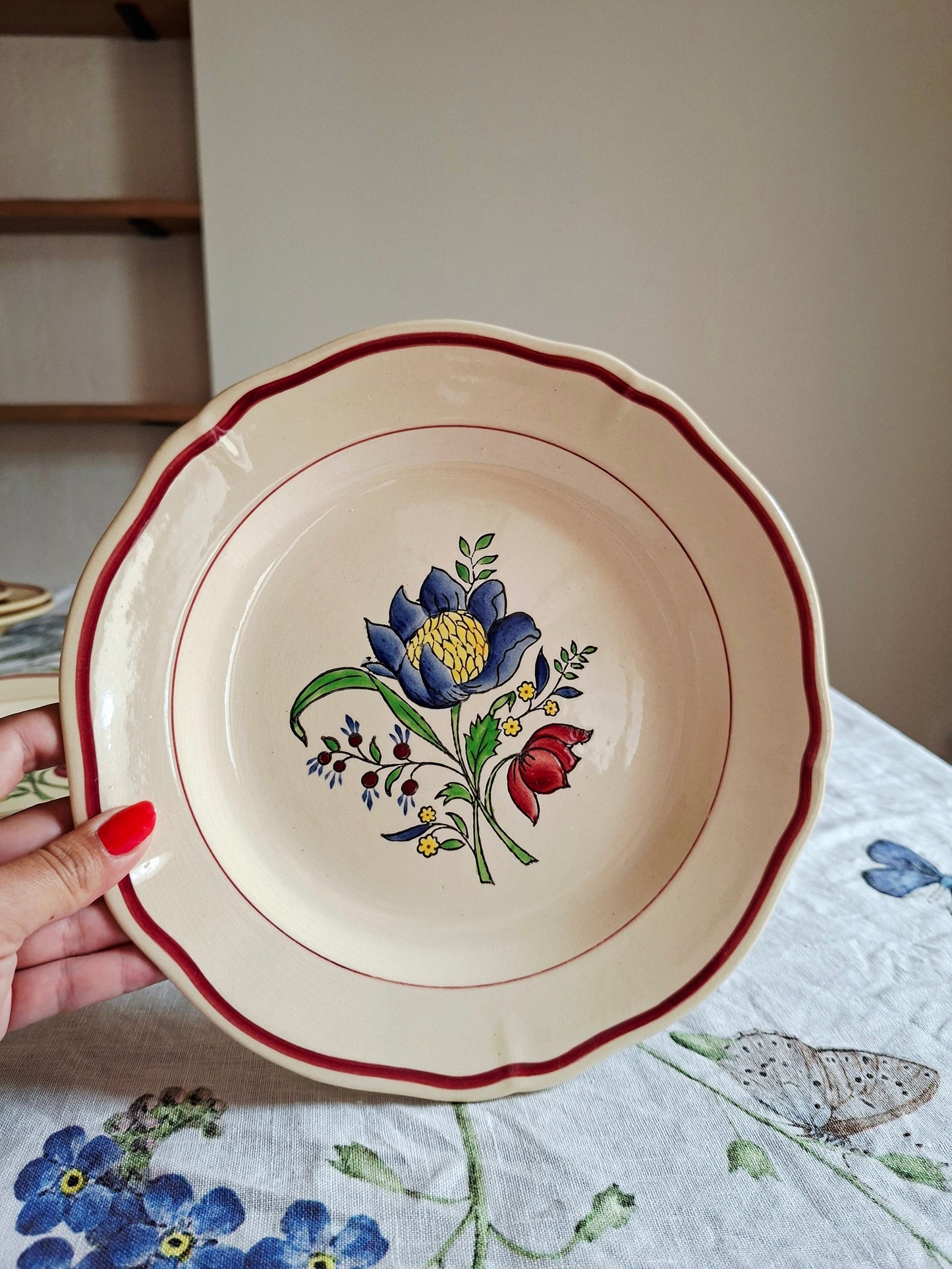 Lot de 6 assiettes plates (1) Gien