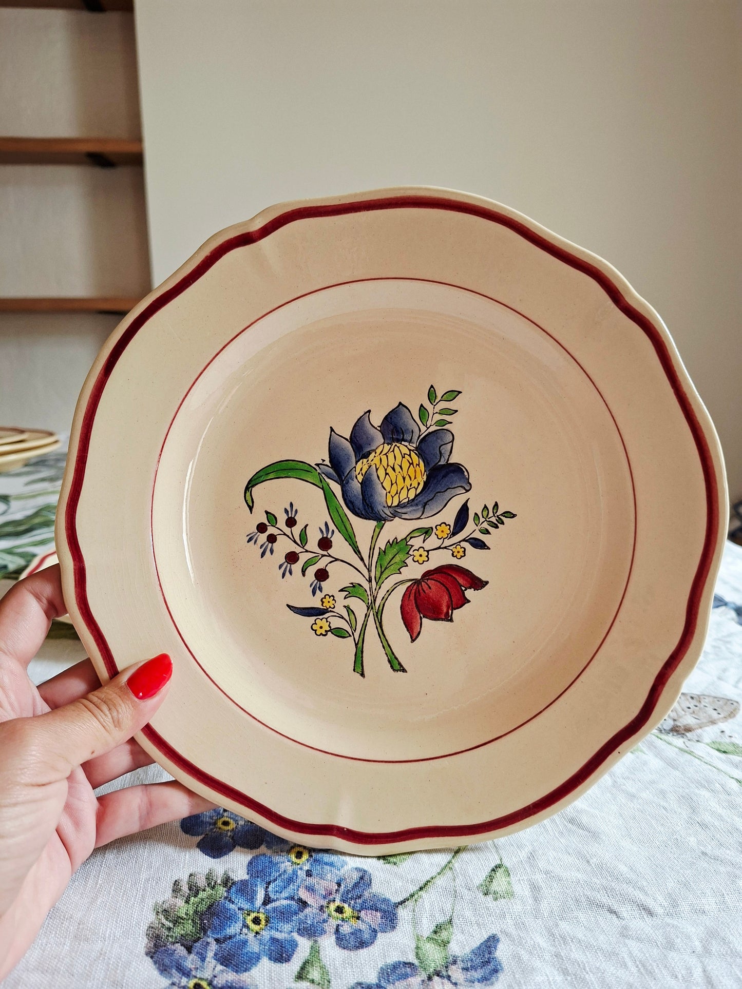 Lot de 6 assiettes plates (2) Gien