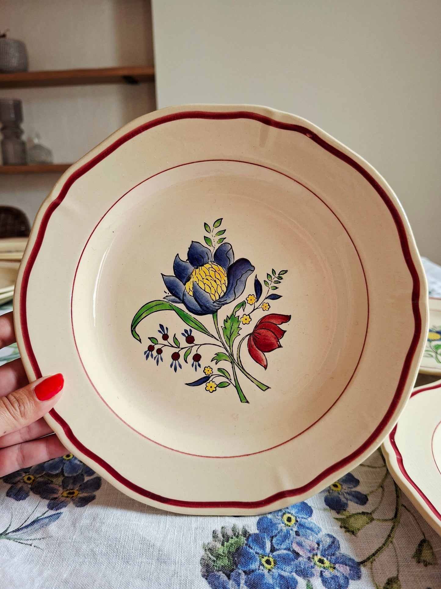Lot de 4 assiettes plates (2) Gien