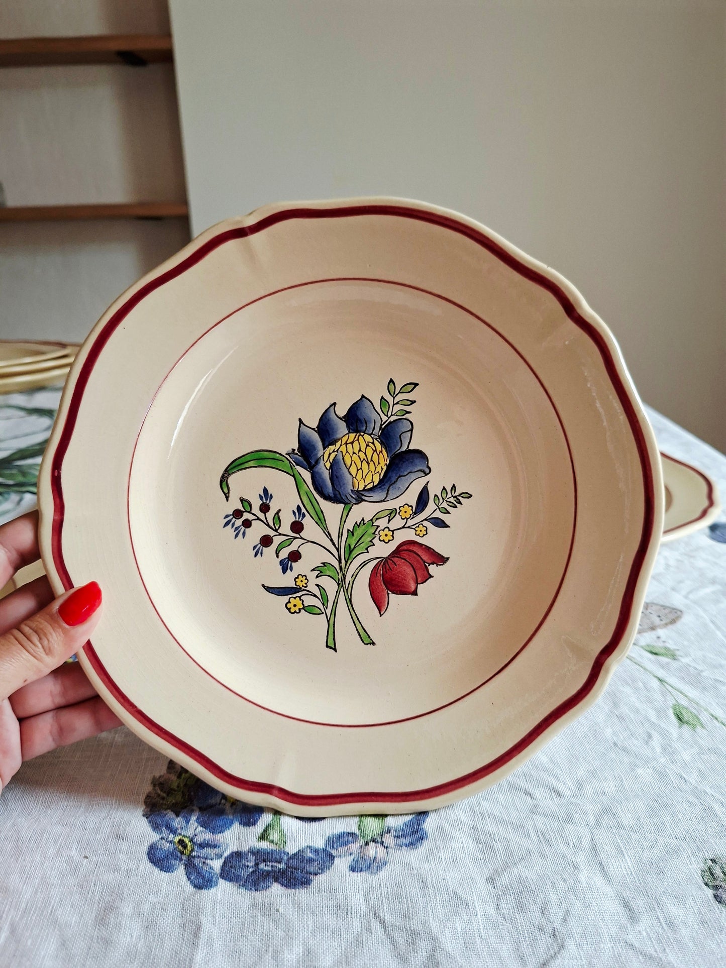 Lot de 4 assiettes plates (2) Gien