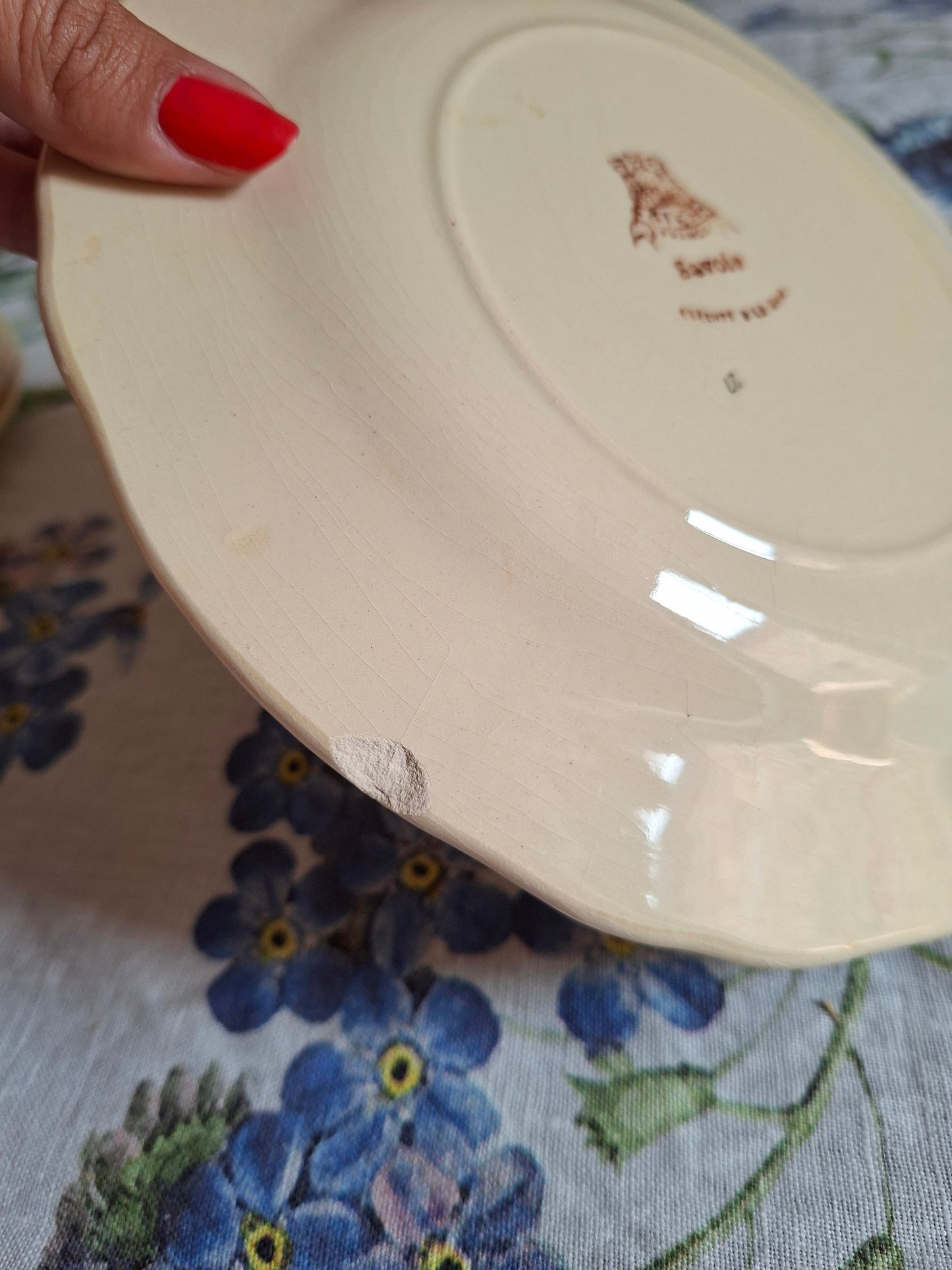 Lot de 6 assiettes à dessert Gien (2)