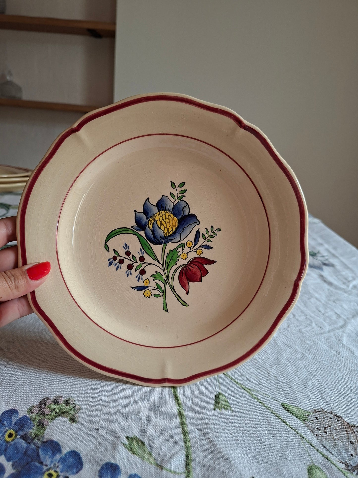 Lot de 6 assiettes à dessert Gien (2)