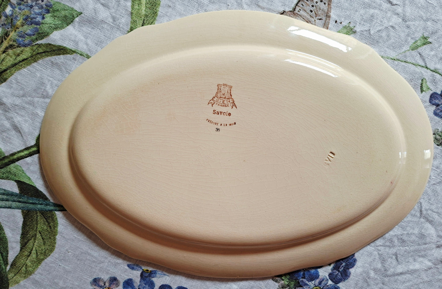 Petit plat ovale Gien