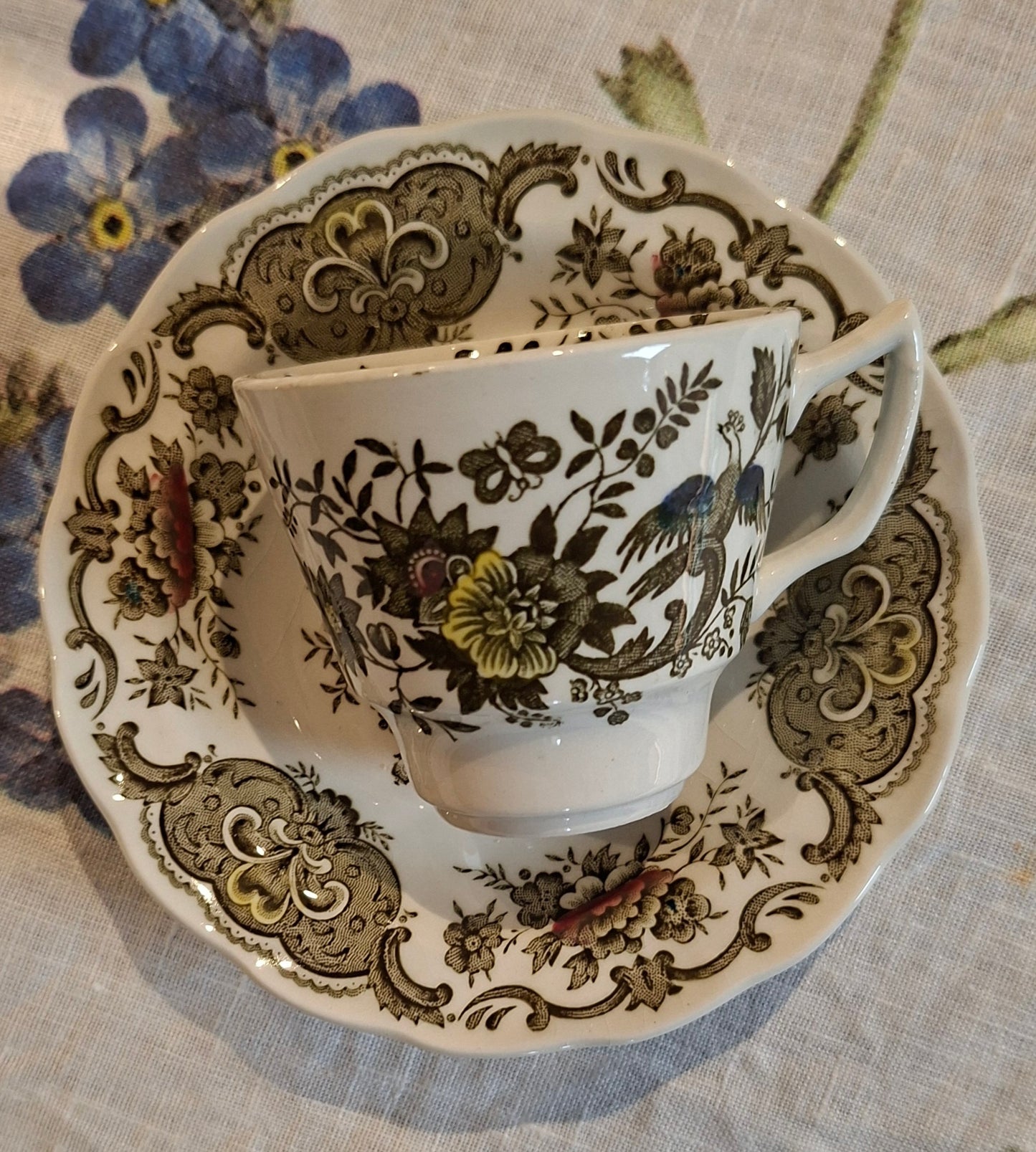 Tasses avec soucoupes – Ridgway of Staffordshire, modèle Windsor