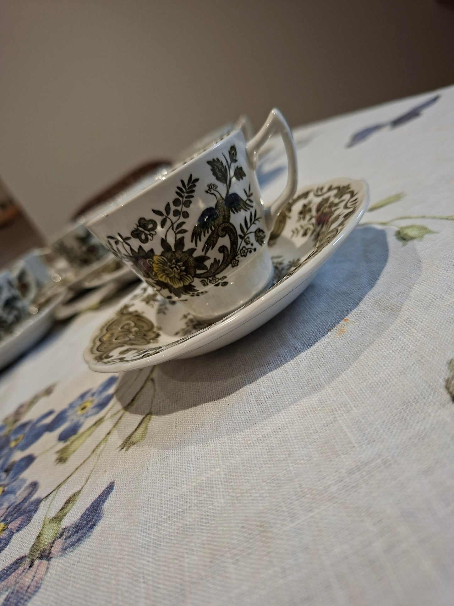 Tasses avec soucoupes – Ridgway of Staffordshire, modèle Windsor