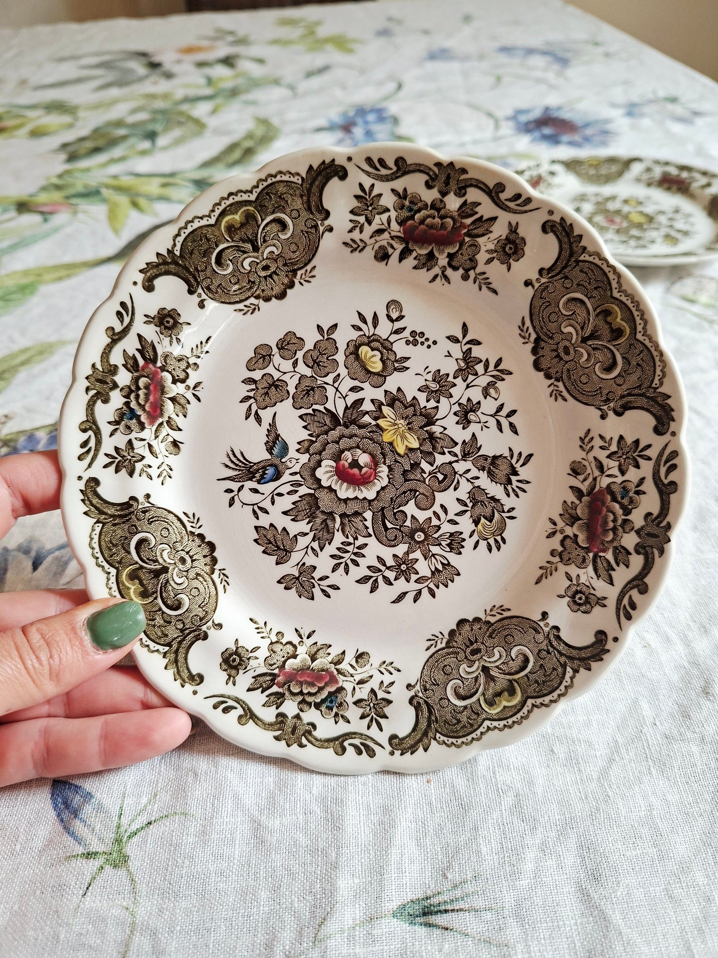 Lot de 6 assiettes à dessert Ridgway of Staffordshire