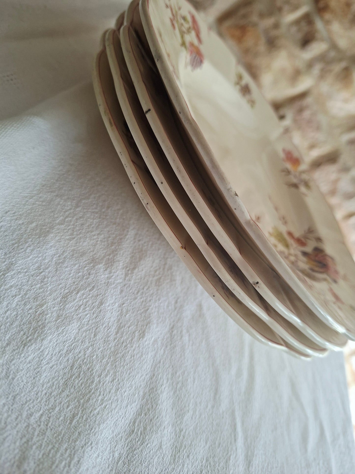 Lot de 4 assiettes creuses Longchamp