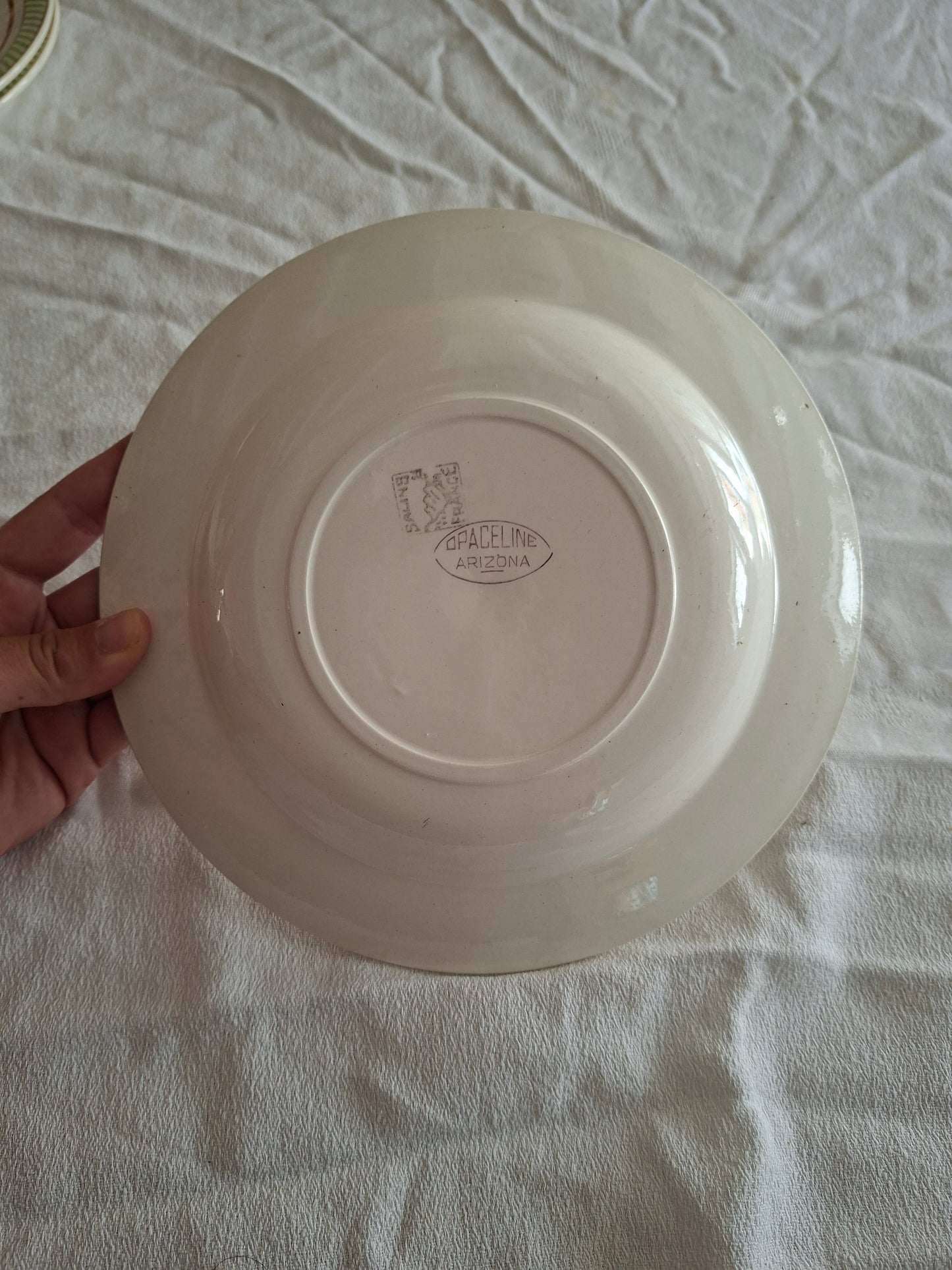 6 assiettes creuses anciennes Salins – modèle Arizona – Ø 23 cm (2)