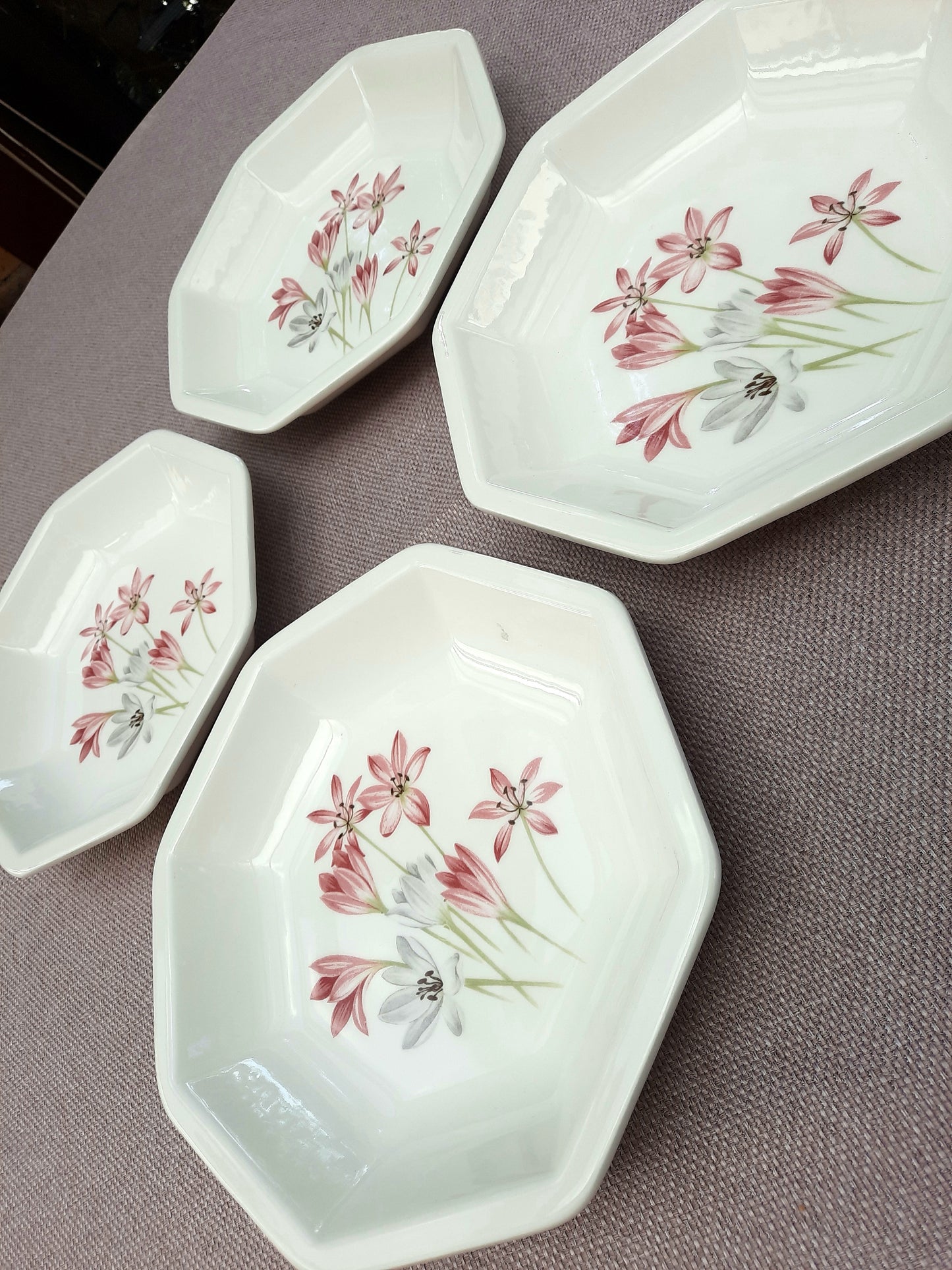 Assiettes creuse fleurs