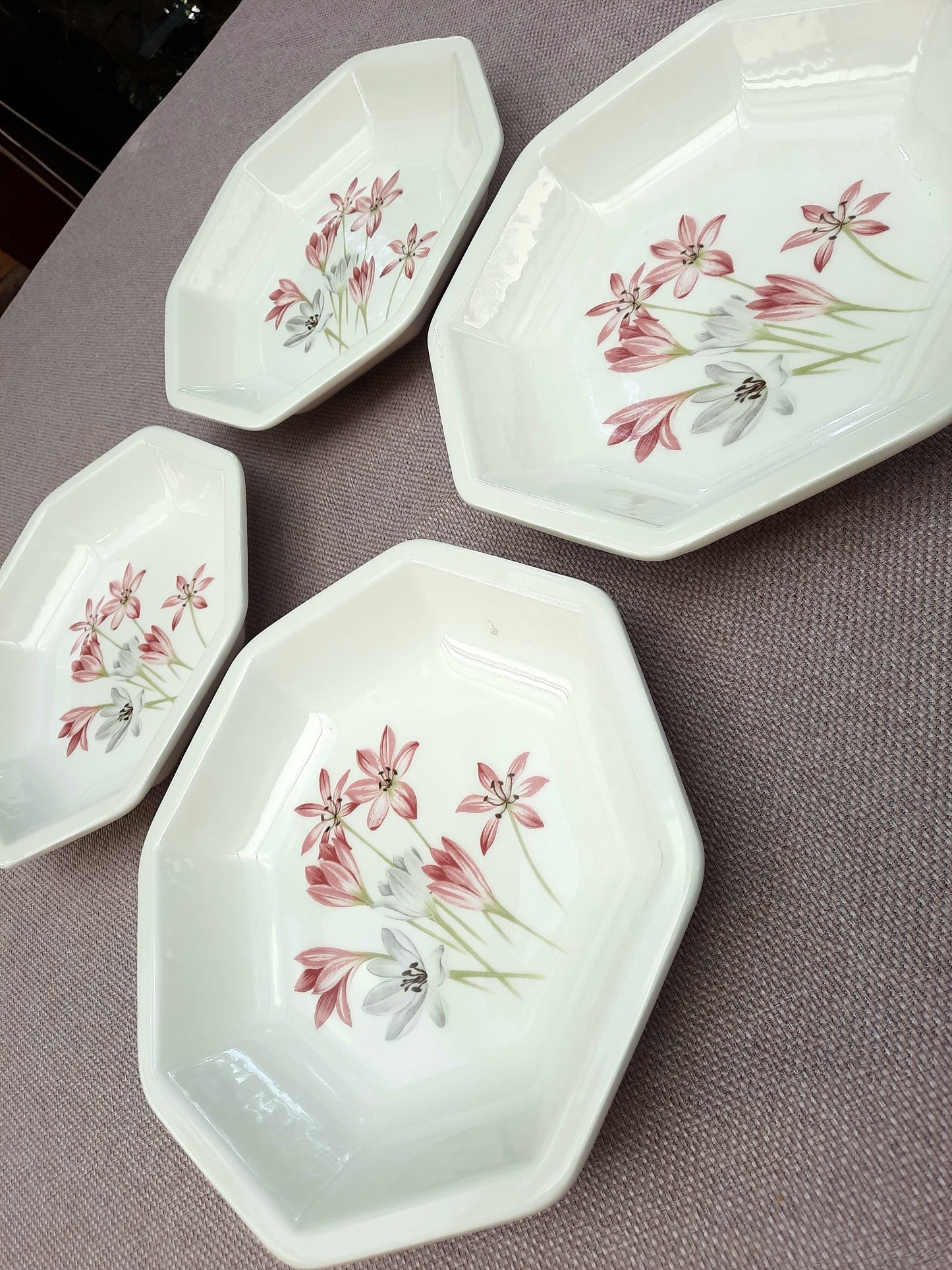 Assiettes creuse fleurs