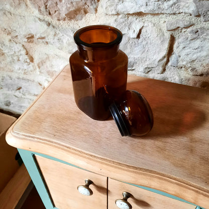 Frasco de boticário âmbar